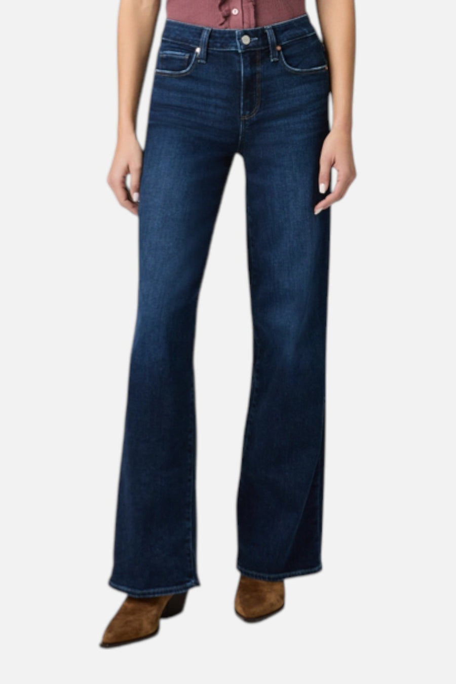 Paige Women's Tatum 32" Wide Leg Jean in Cambre – on model