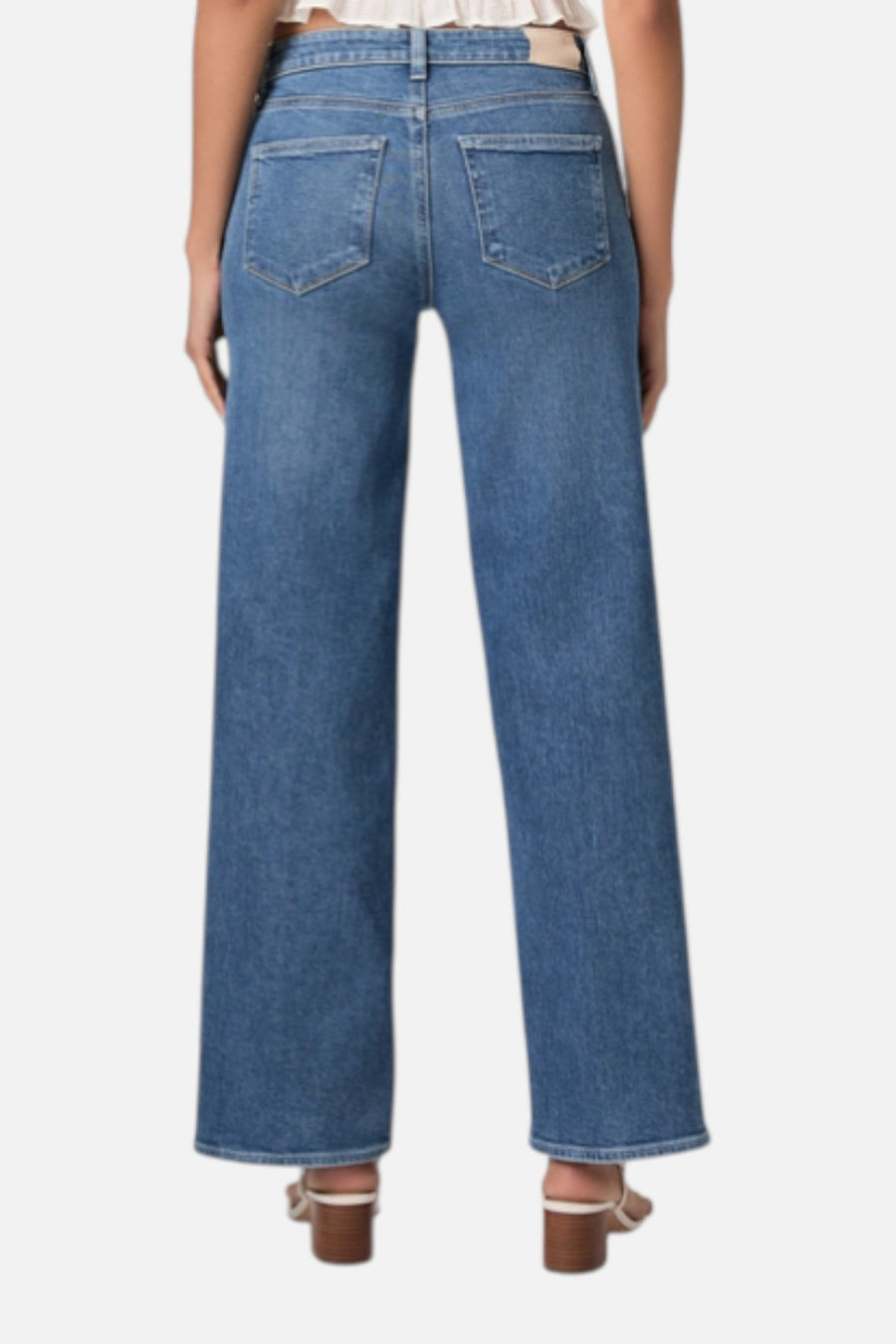 Paige Women's Tatum 32" Wide Leg Jean in Saint Martin – on model
