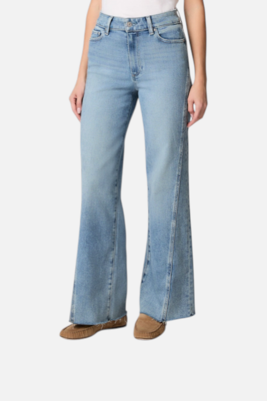 Paige Womne's Anessa 31" Wide Leg Jean in Explorer – back view