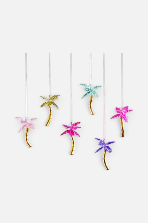 Palm Tree Ornament in Pink