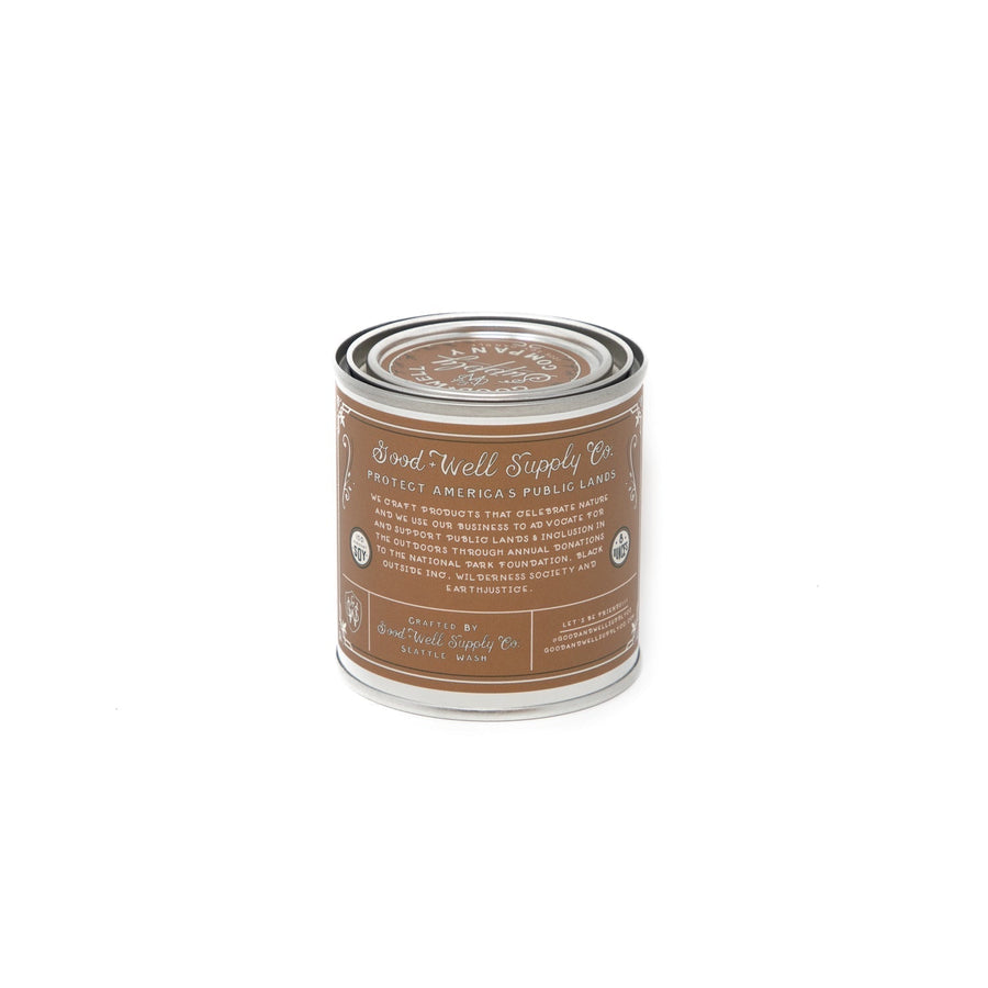 Palo Duro Canyon Desert Landscapes Half Pint Candle – back view