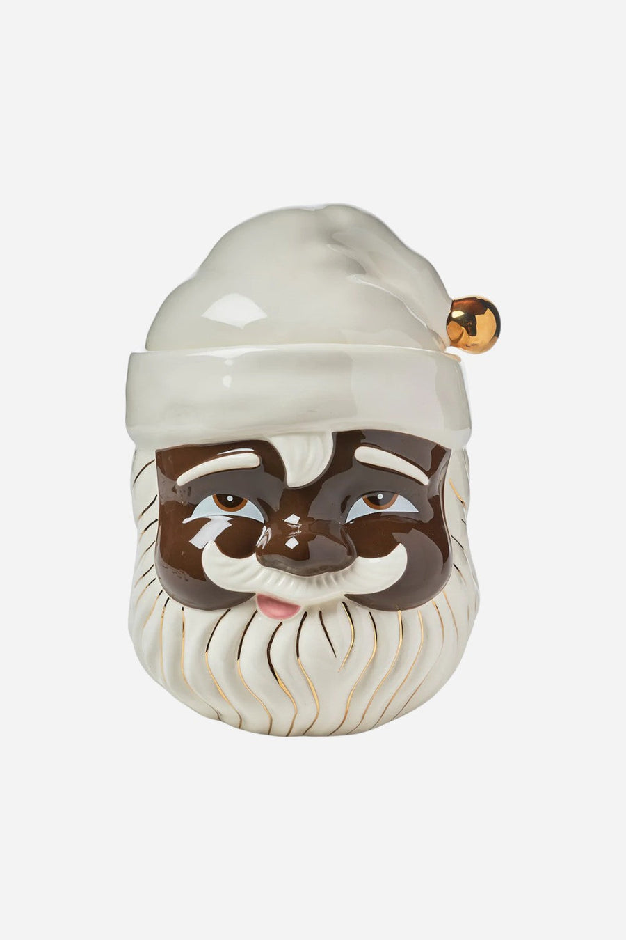 Papa Noel African American Santa Cookie Jar – front view