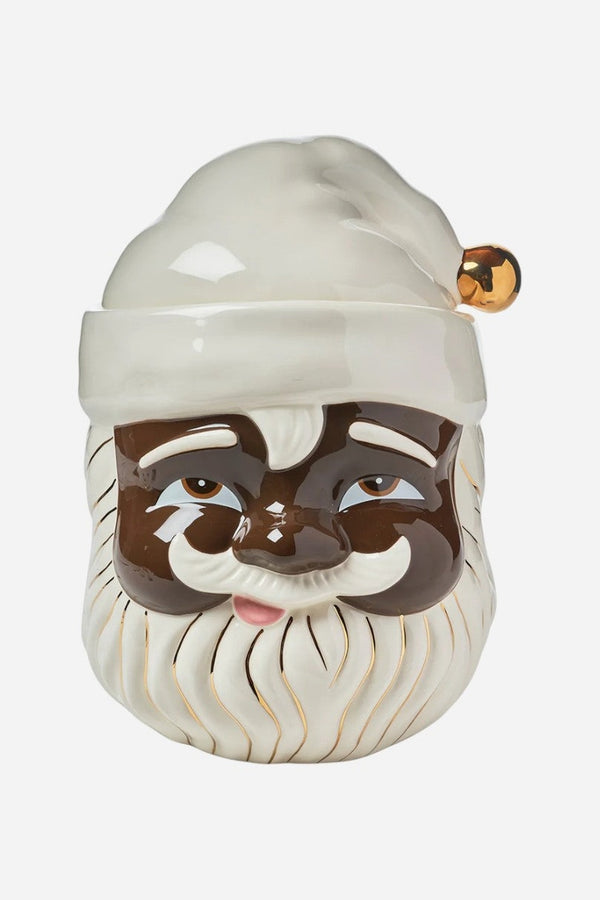 Papa Noel African American Santa Cookie Jar