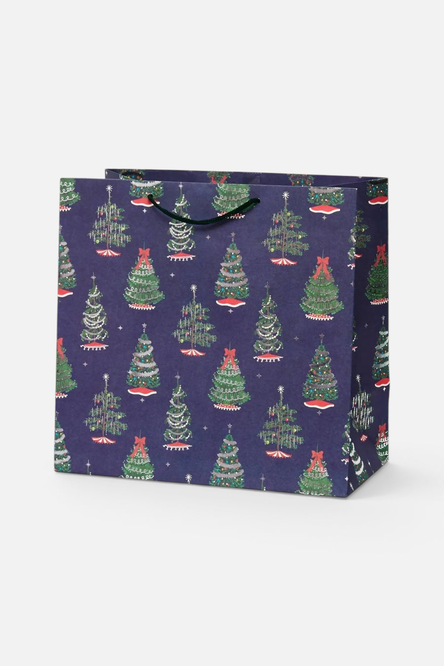 Paper Source Tinsel Tree Gift Bag in Large – front view