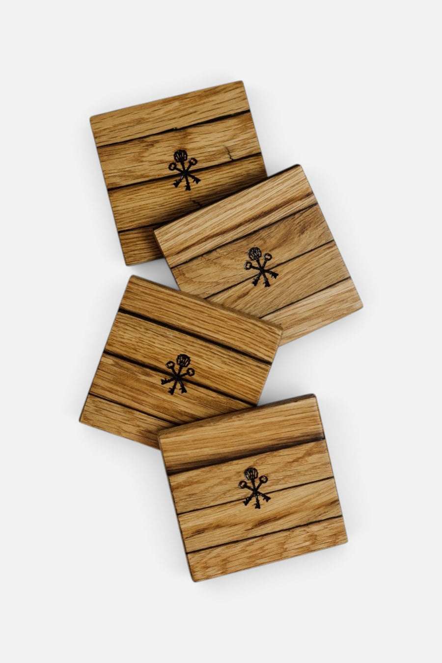 Pappy & Company Barrel Stave Coasters Set of 4 – alternate
