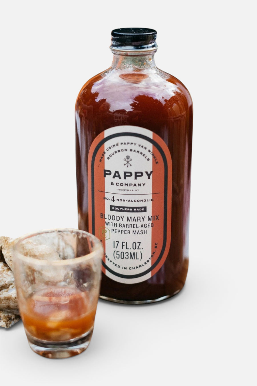 Pappy & Company Bloody Mary Mix with Barrel-Aged Pepper Mash – back view