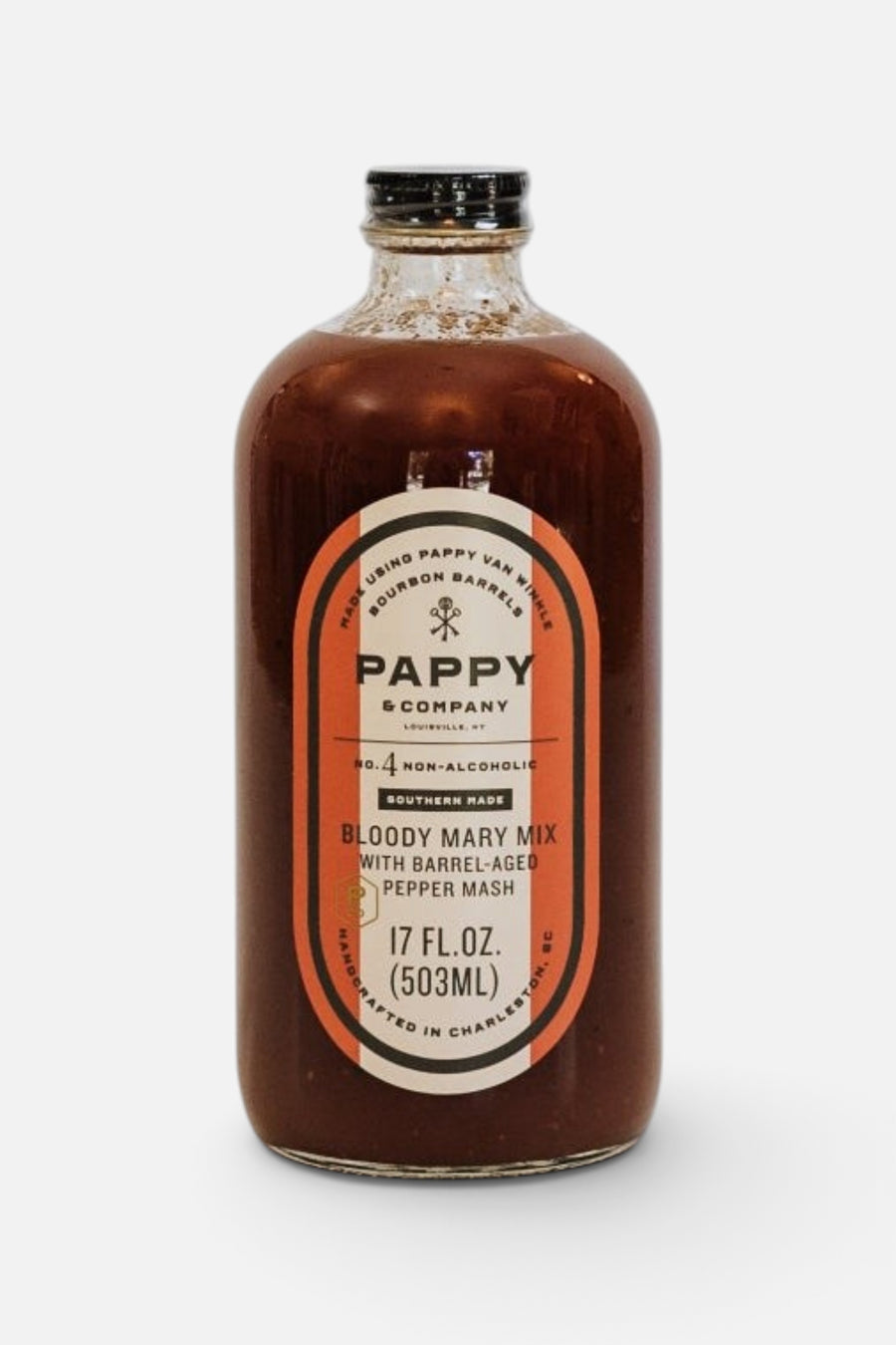 Pappy & Company Bloody Mary Mix with Barrel-Aged Pepper Mash – front view