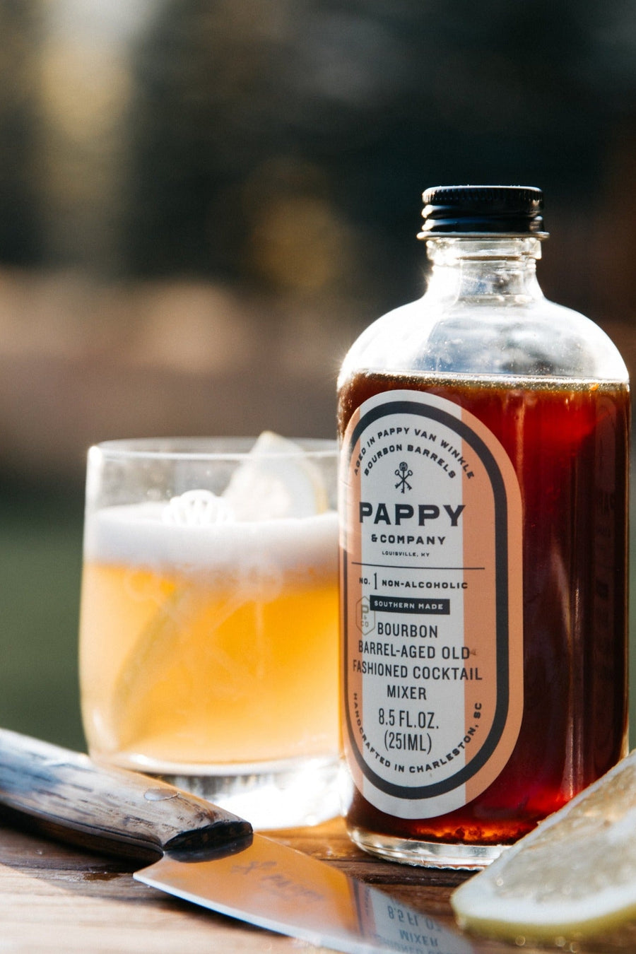 Pappy & Company Bourbon Barrel-Aged Old Fashioned Mix – lifestyle view