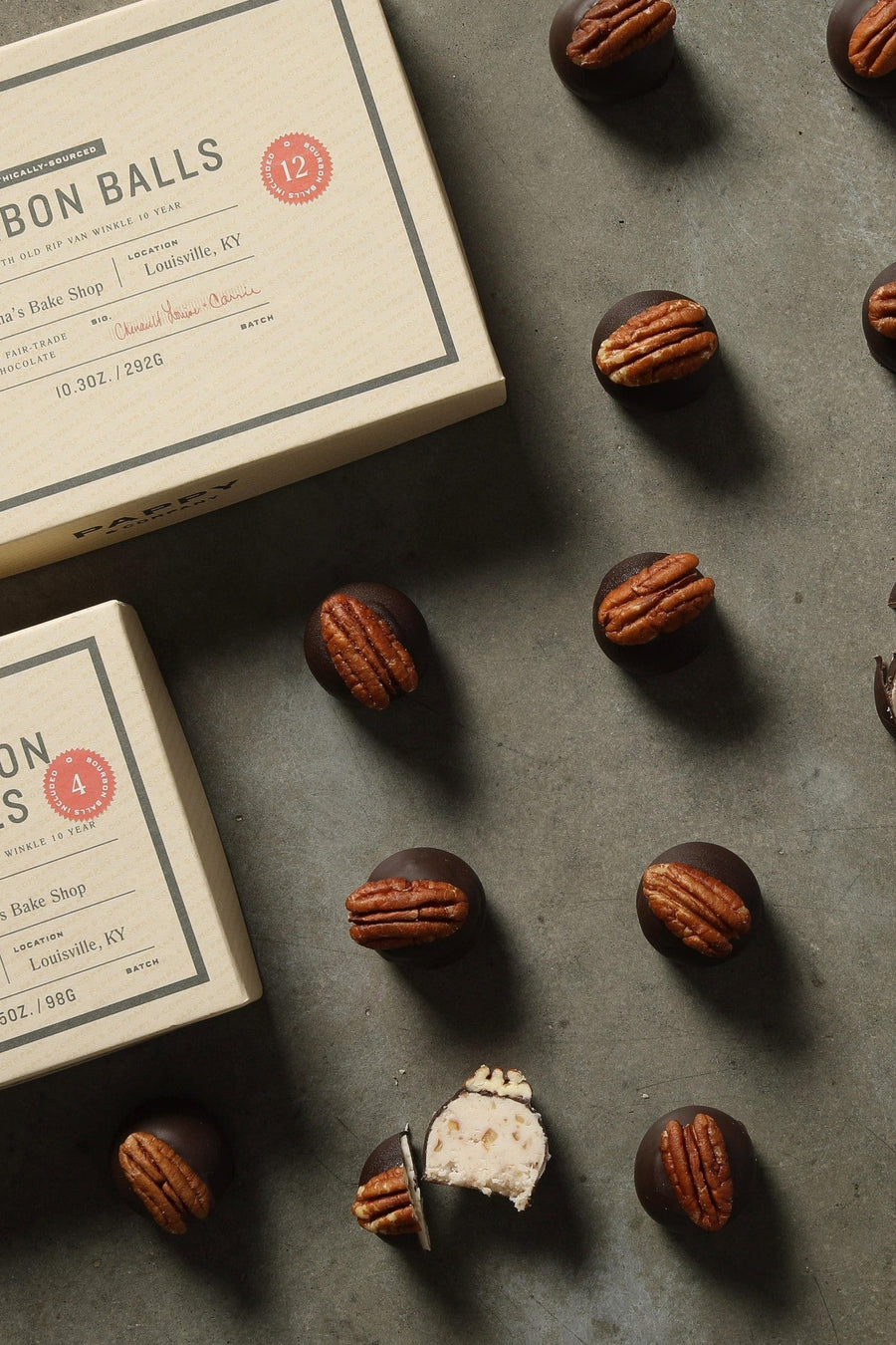 Pappy & Company Handmade Bourbon Balls 4-Pack – lifestyle view