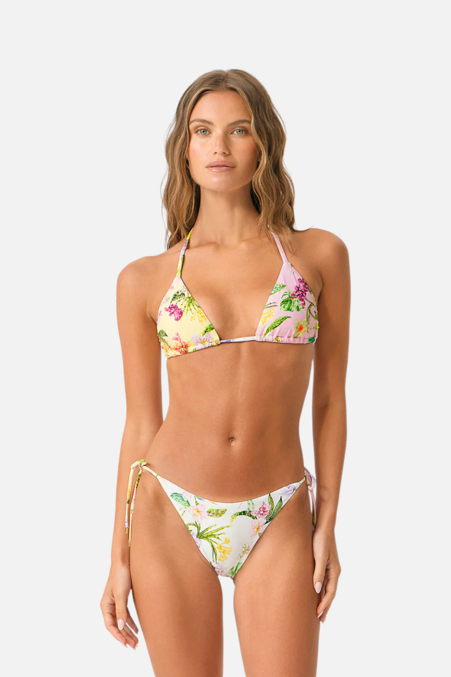 PQ Swim Women's Paradise Bloom Embroidered Triangle Top