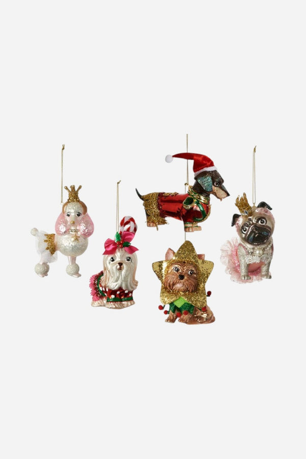 Party Dog Ornament, Poodle