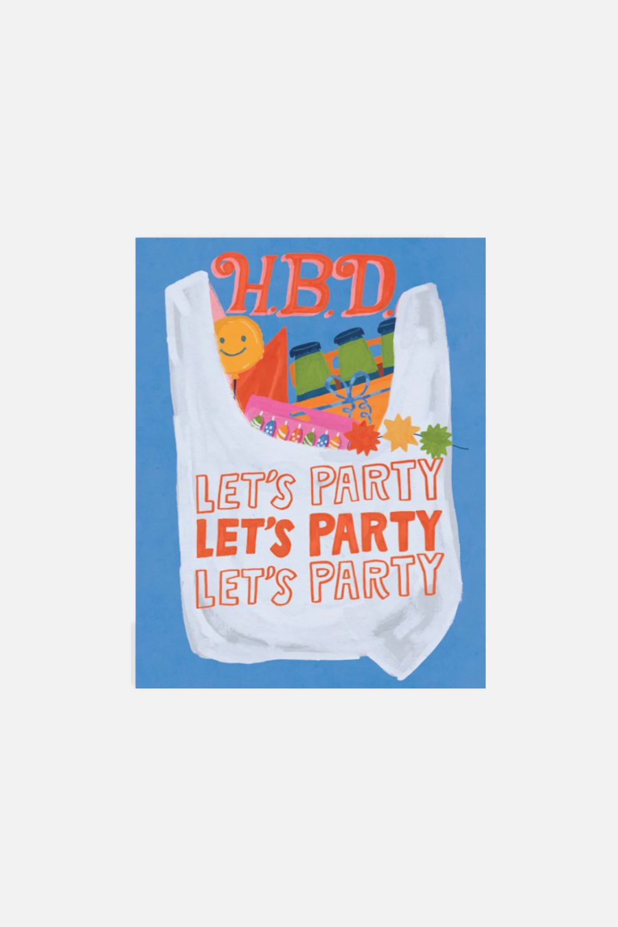 Party Supplies Birthday Card – front view