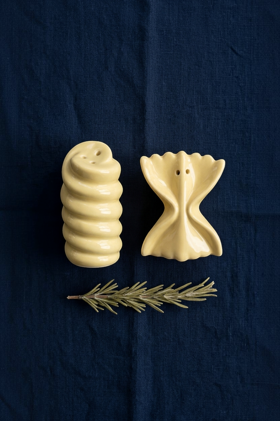 Pasta Salt & Pepper Shakers – side view