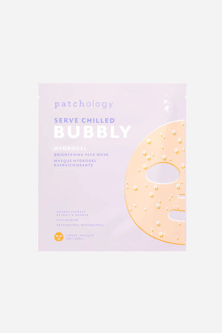 Patchology Bubbly Face Mask Single – front view