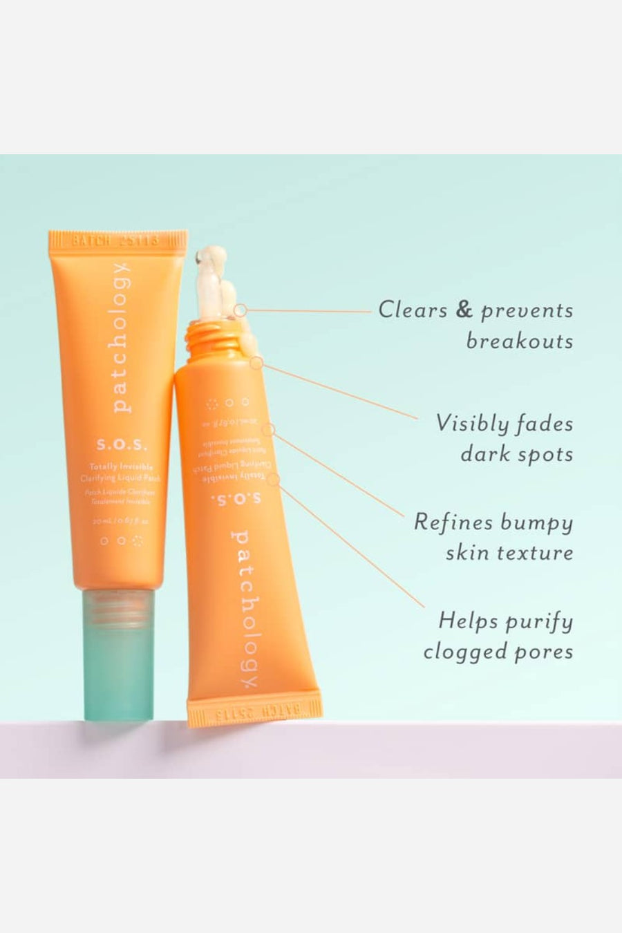 Patchology S.O.S. Totally Invisible Clarifying Liquid Patch – side view