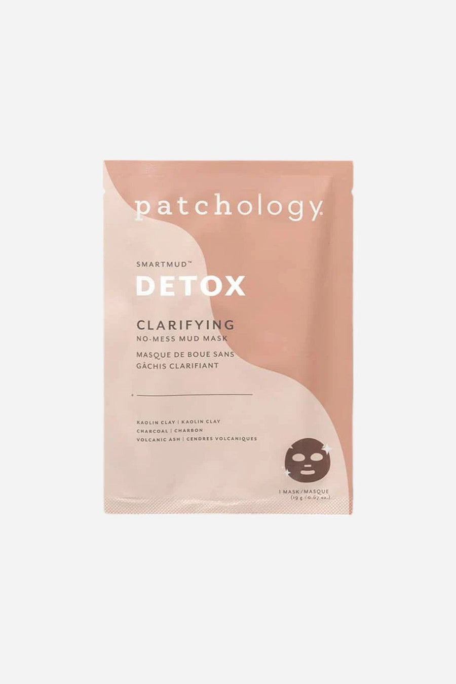 Patchology Smartmud Detox Single Face Mask – front view