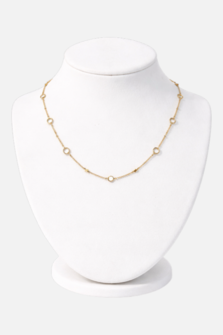 Paula Rosen Celestica Stars Gold Chain Necklace – front view