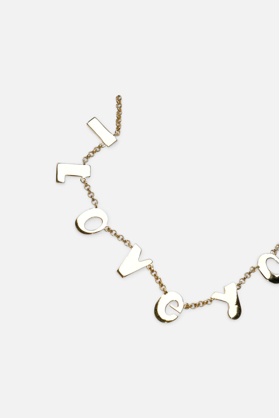 Paula Rosen I Love You Necklace – front view