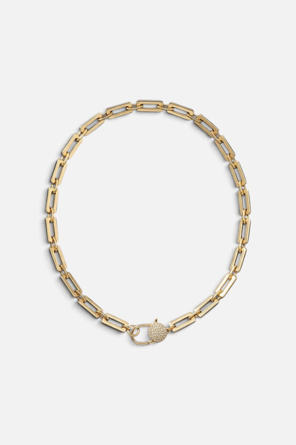Paula Rosen Sofia Diamond Lock Necklace