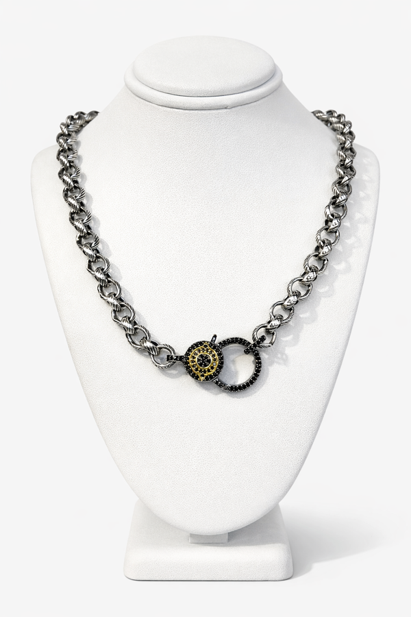 Paula Rosen Spinel Eye Lock Necklace