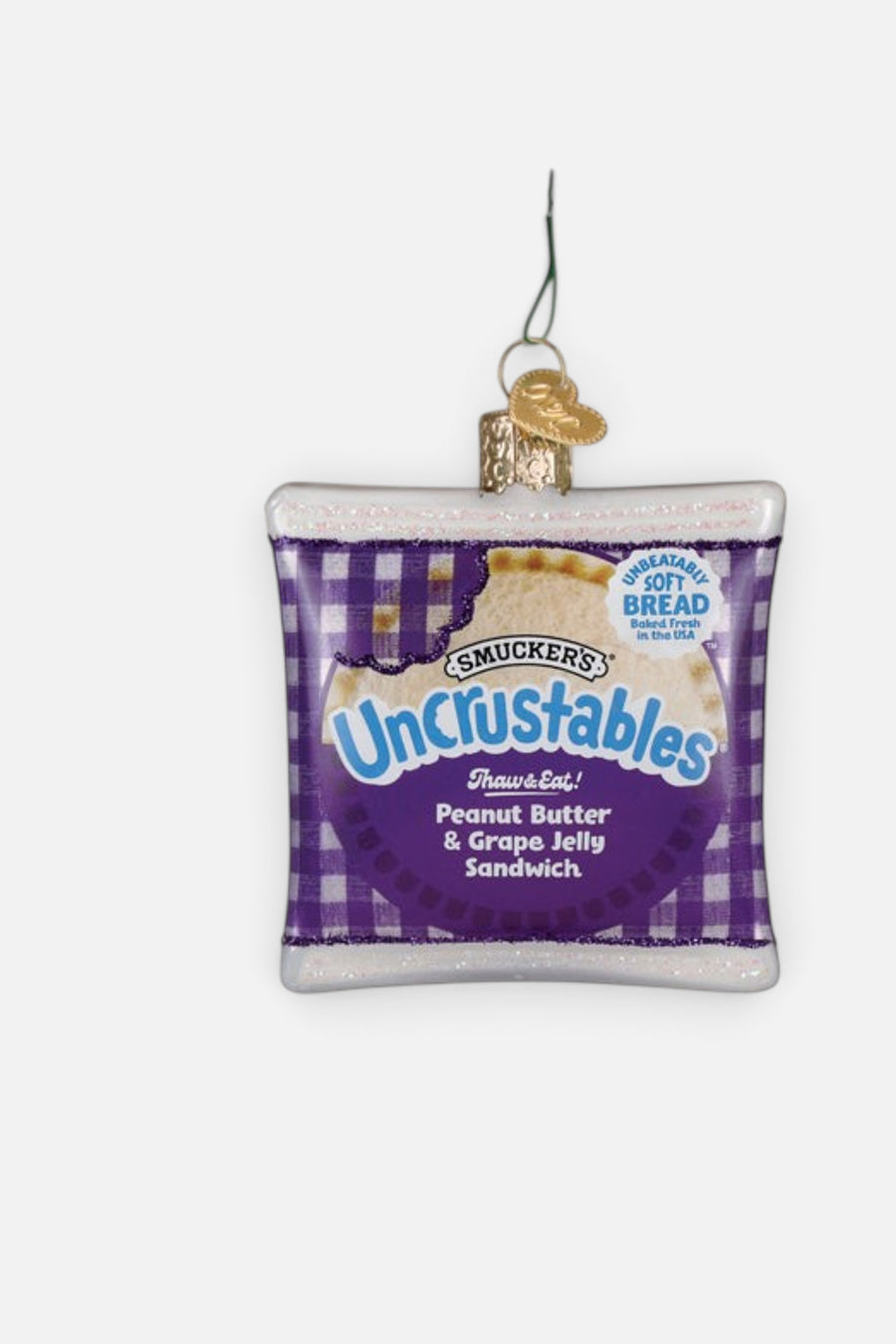 PB & Grape Uncrustables Sandwich Ornament – alternate
