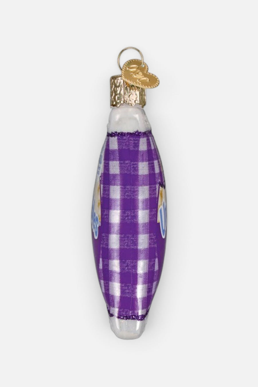 PB & Grape Uncrustables Sandwich Ornament – side view