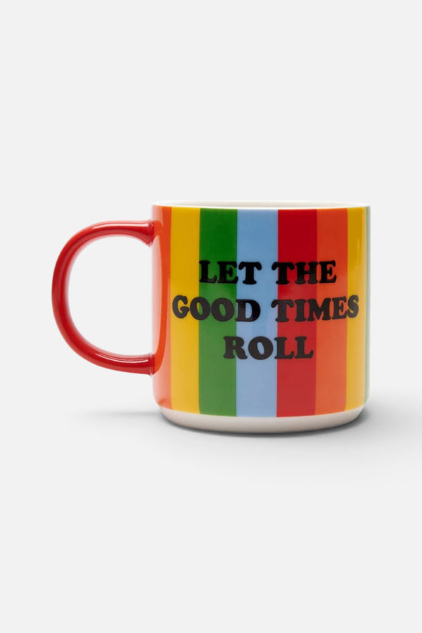 Peanuts Let the Good Times Roll Rainbow Snoopy Mug