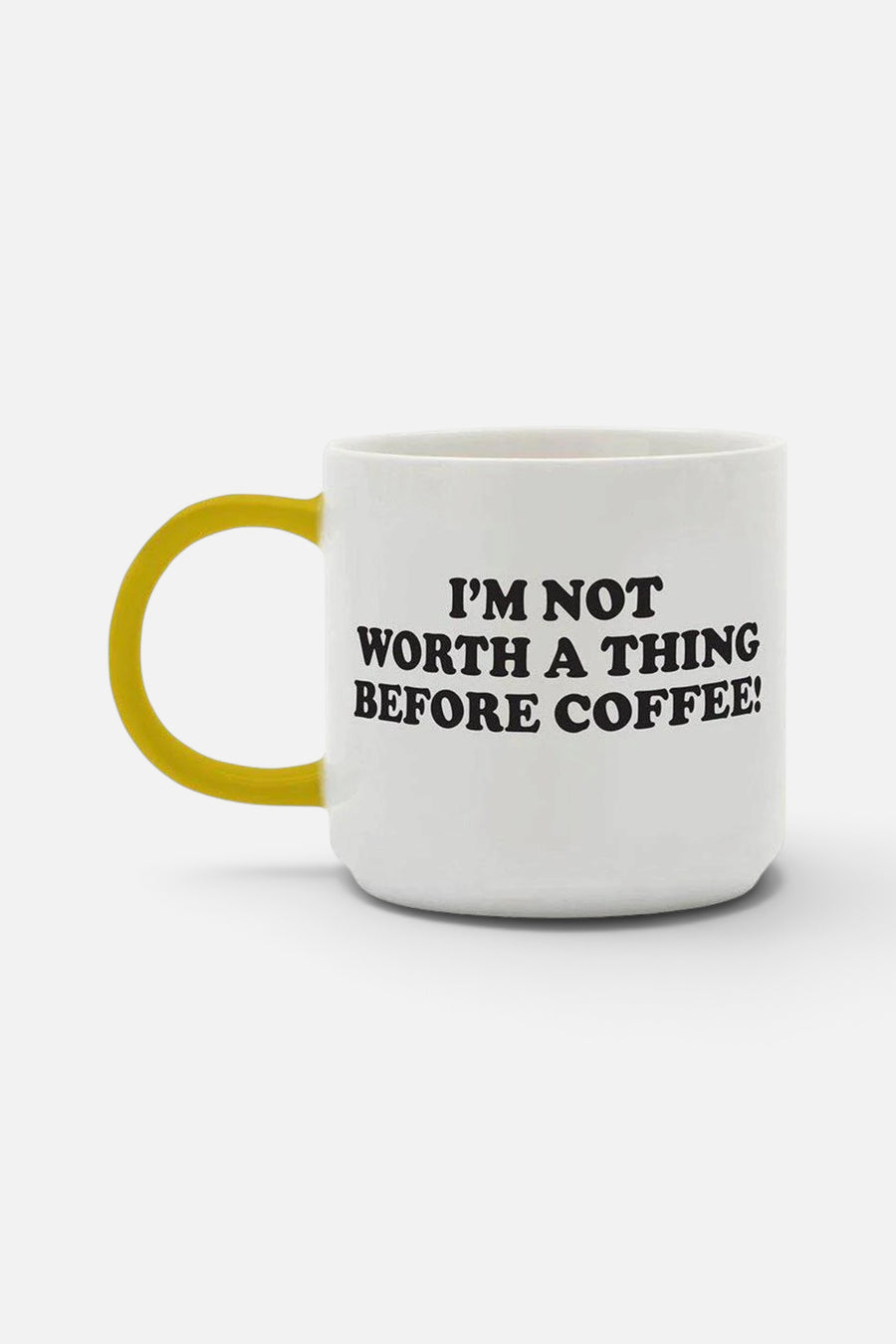 Peanuts Not Worth A Thing Mug – back view