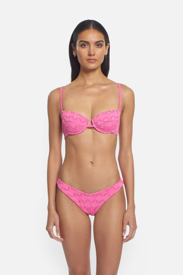 Peixoto Lara Bikini Top in Pink Athena