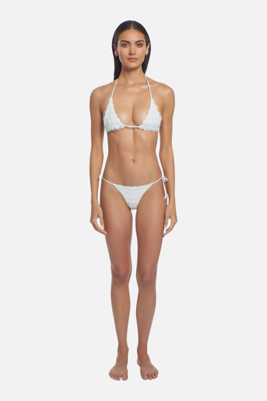 Peixoto Tonie Full Bikini Bottom in Daisy – on model