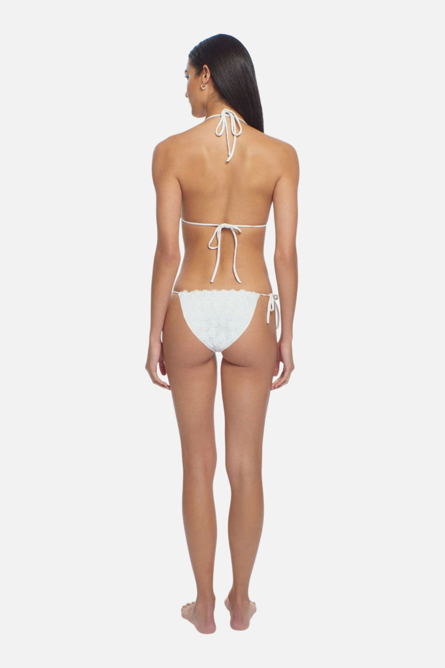 Peixoto Tonie Full Bikini Bottom in Daisy – back view