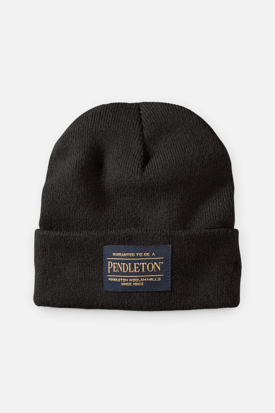 Pendleton Beanie in Black – front view