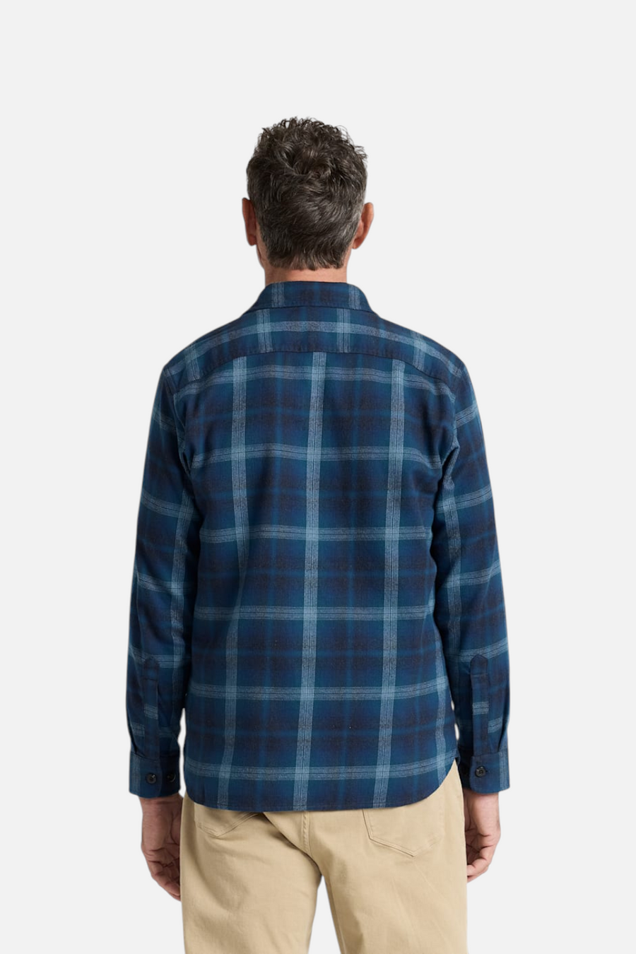 Pendleton Burnside Flannel Shirt in Denim – back view