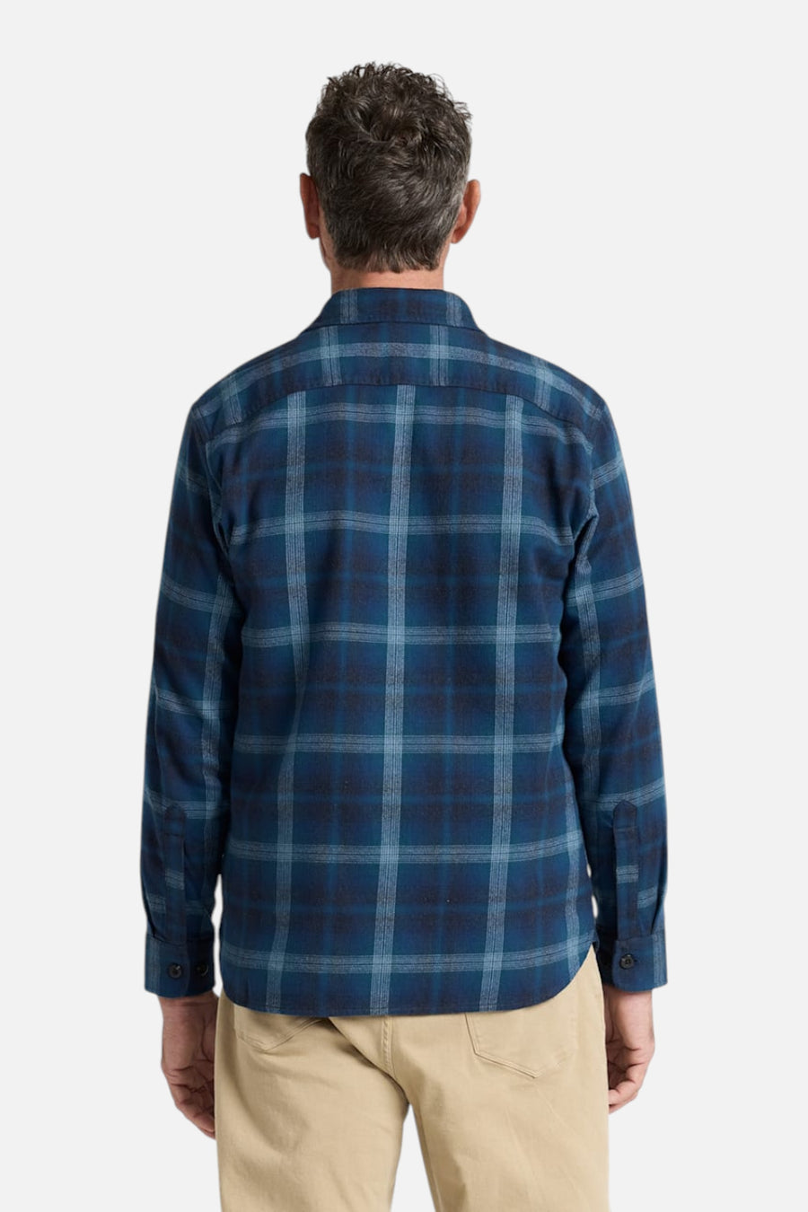 Pendleton Burnside Flannel Shirt in Denim – side view