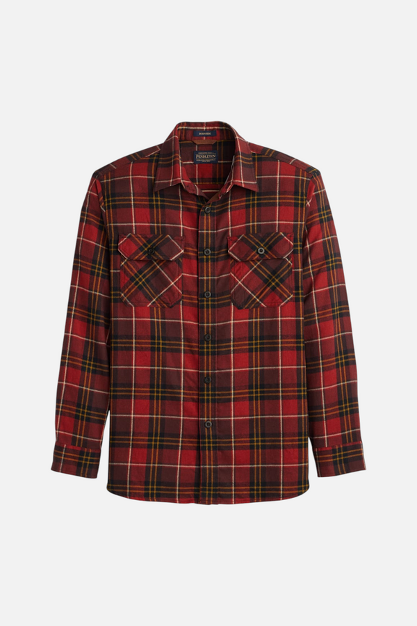 Pendleton Burnside Flannel Shirt in Red Multi