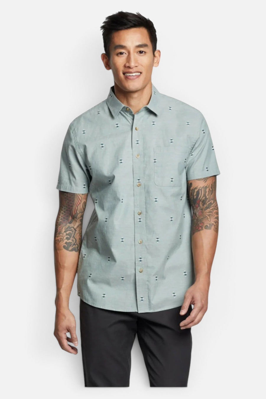 Pendleton Carson Short Sleeve Shirt in Dark Forest – side view