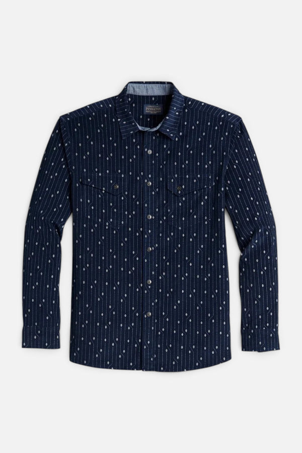 Pendleton Corduroy Shirt in Ocean Blue