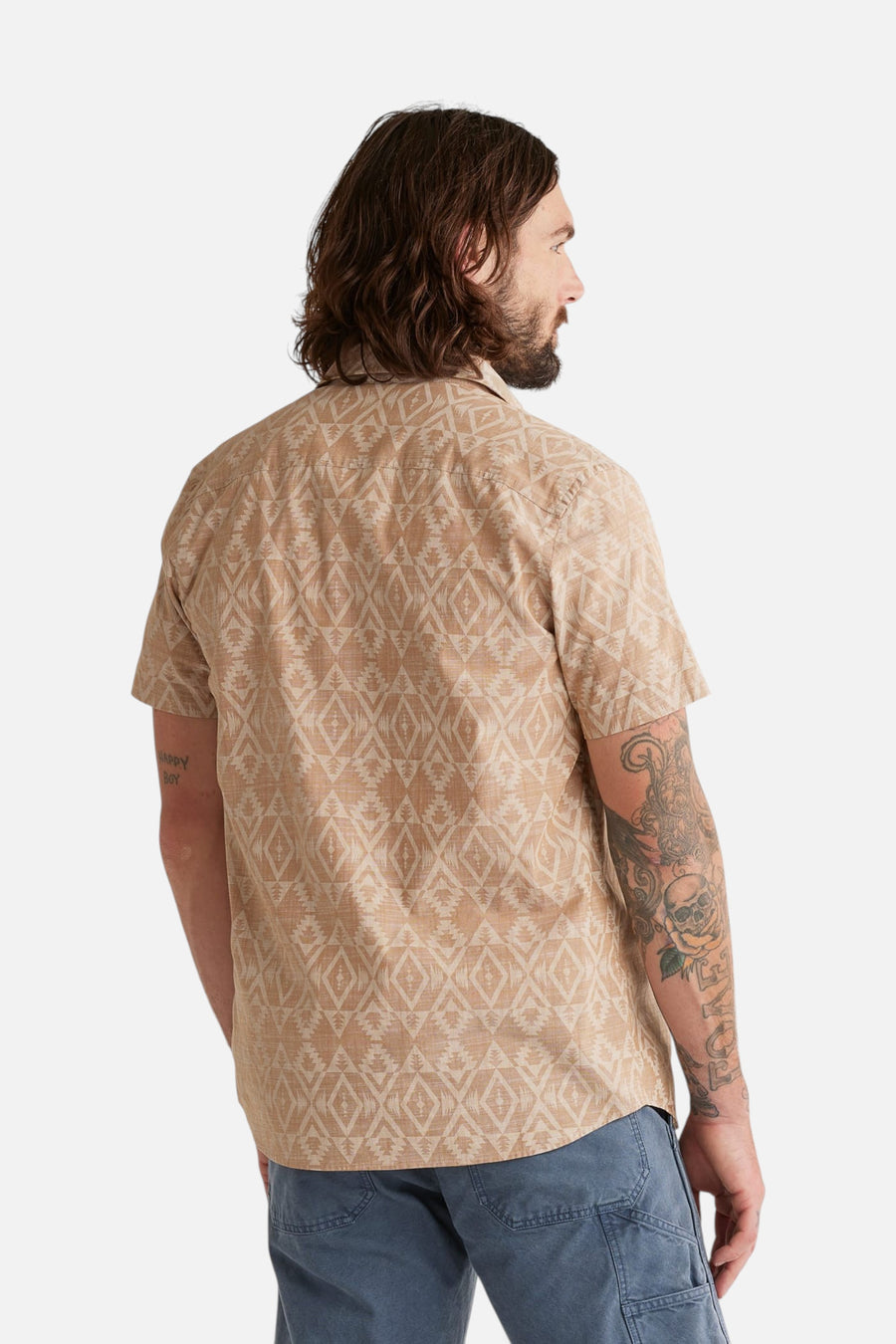 Pendleton Deacon Short Sleeve Chambray Shirt in Bronze – side view