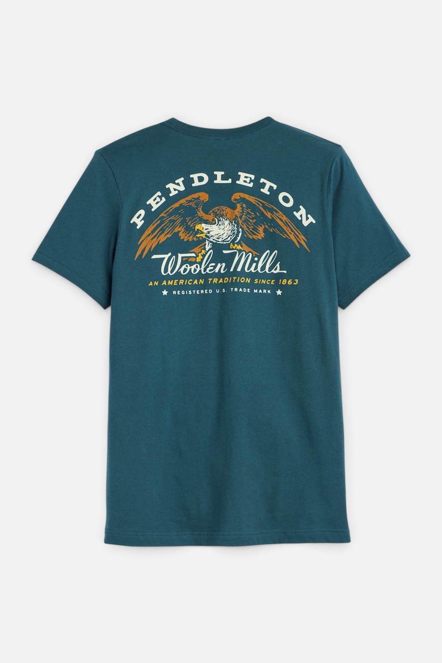Pendleton Eagle Graphic Tee in Atlantic – front view