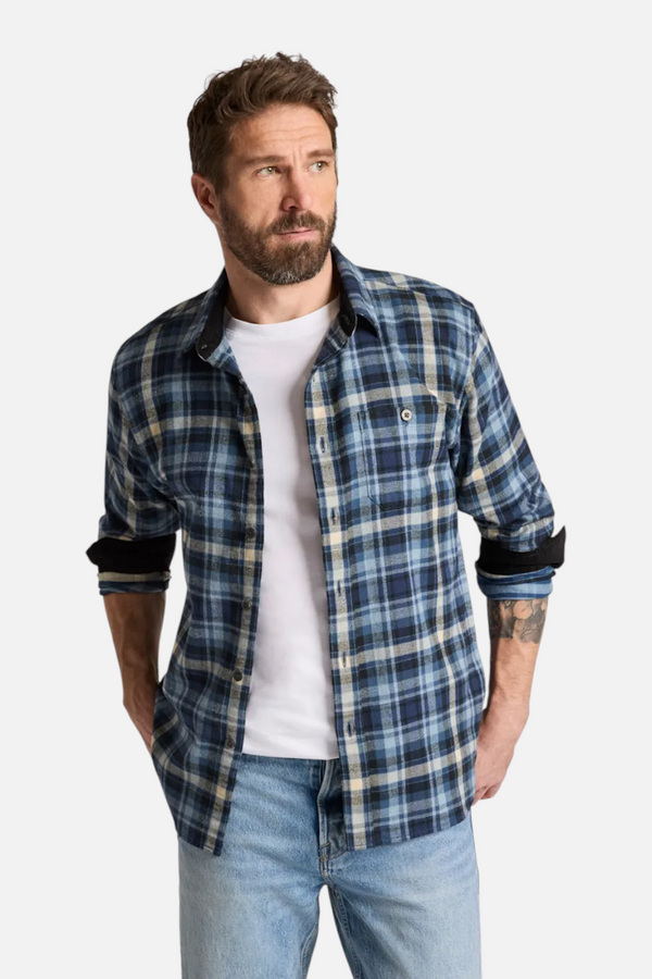 Pendleton Fremont Flannel Shirt in Denim Multi