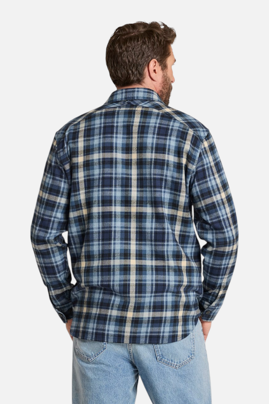 Pendleton Fremont Flannel Shirt in Denim Multi – side view