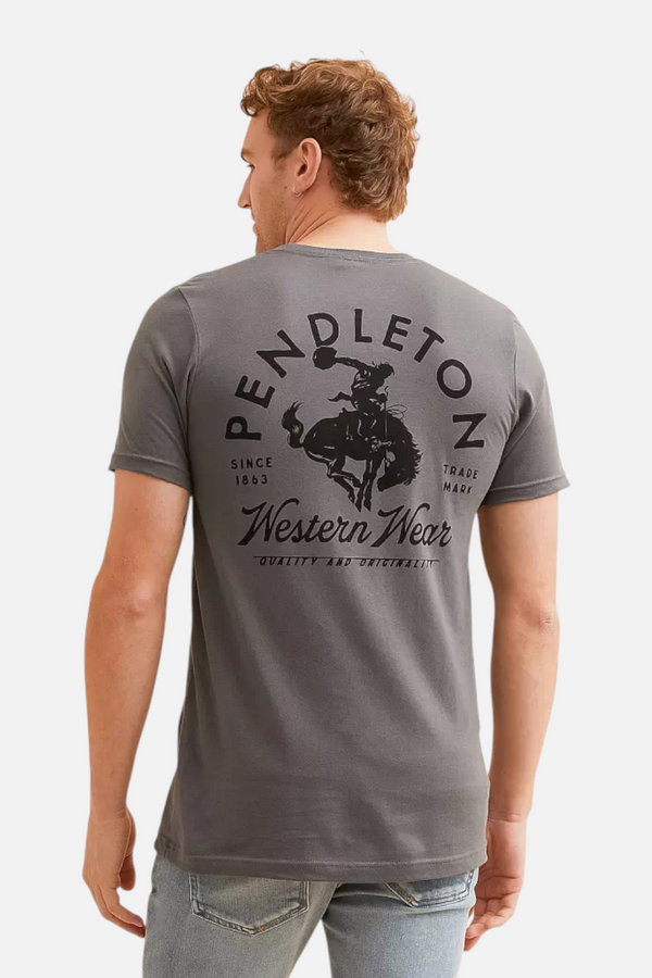 Pendleton Heritage Western Tee in Graphic Asphalt