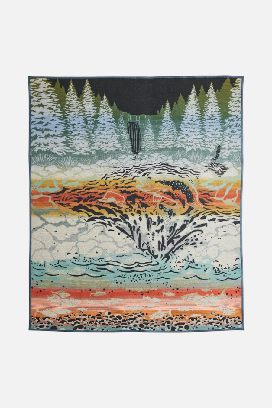 Pendleton Jacquard Napped Blanket – side view