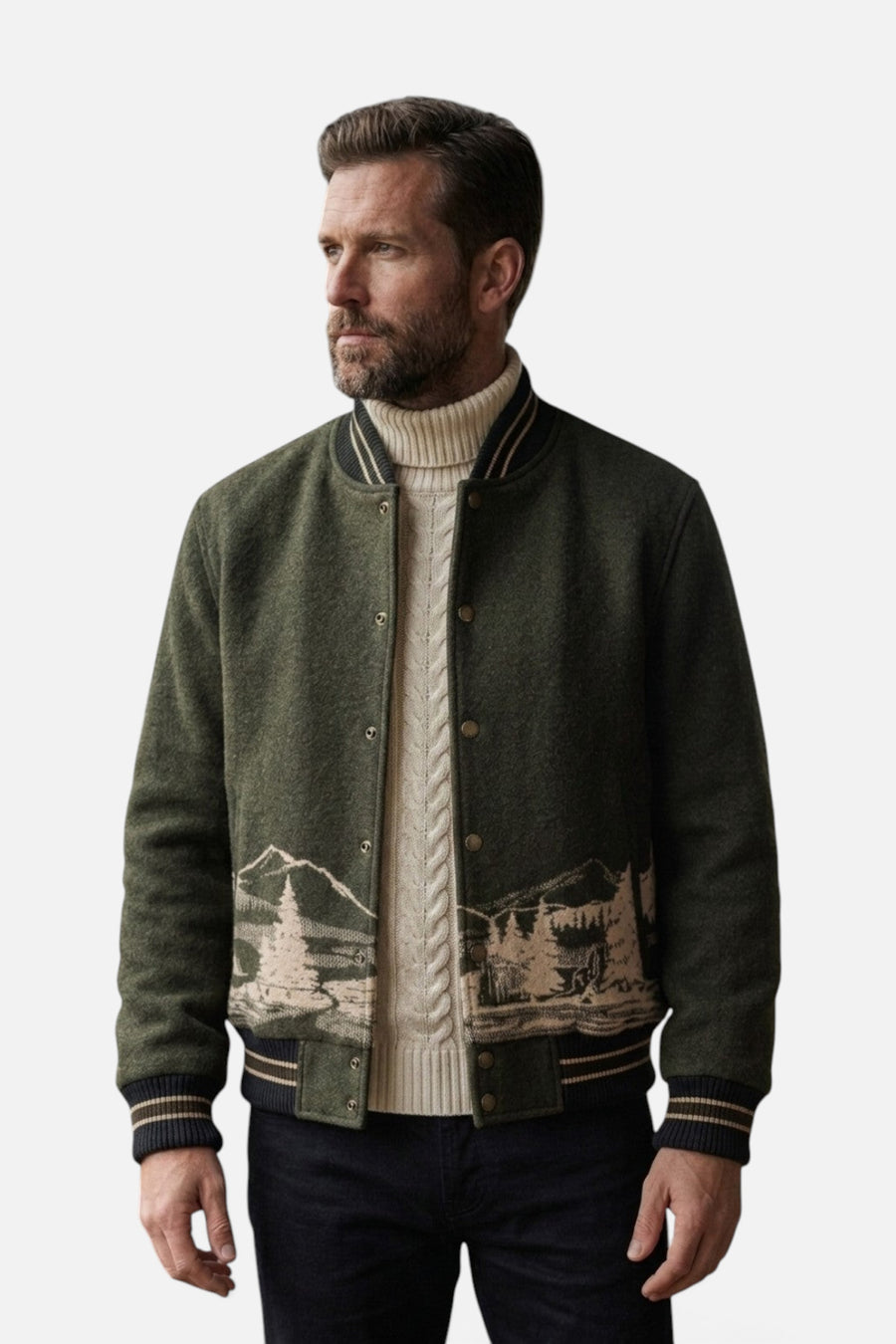 Pendleton Lookout Valley Varsity Jacket – side view