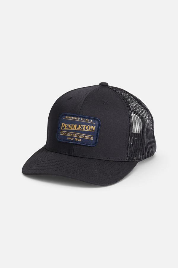 Pendleton Patch Trucker Hat in Black