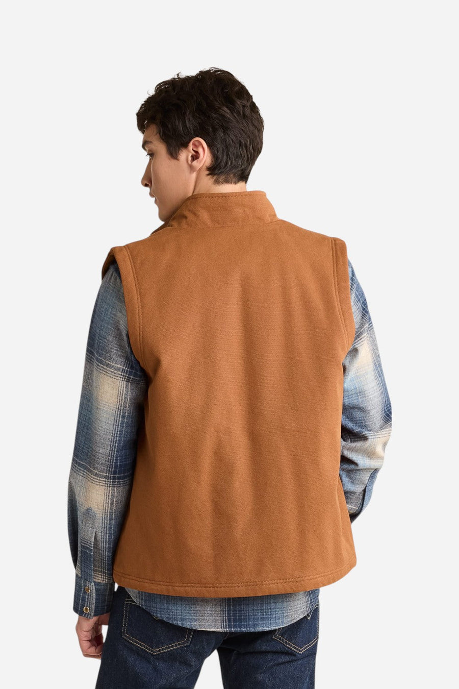 Pendleton Pine Grove Canvas Vest in Whiskey – side view