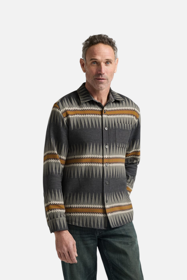 Pendleton Sawtooth Chamois Shirt in Charcoal