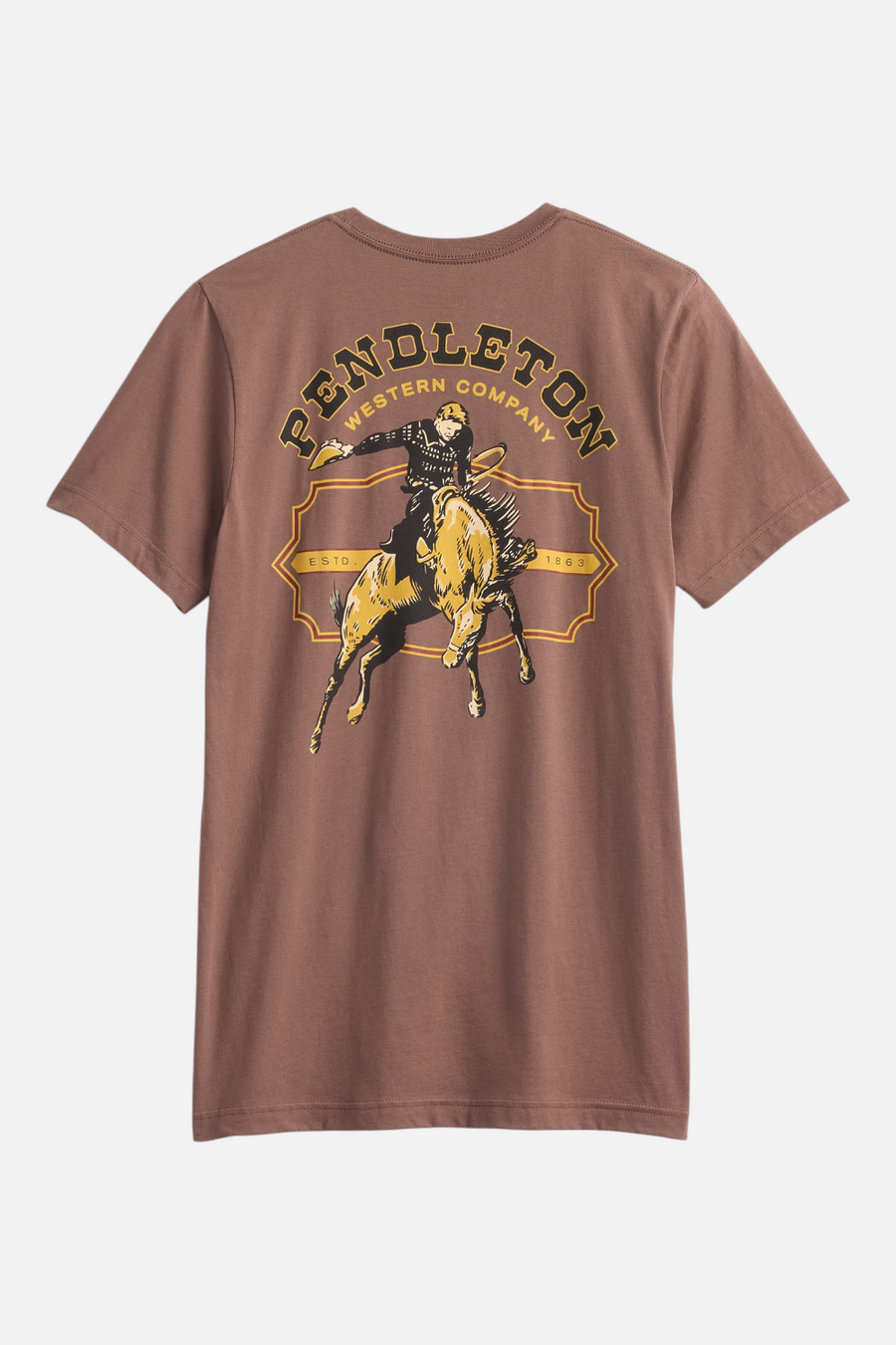Pendleton Western Company Tee in Graphic Cocoa – back view