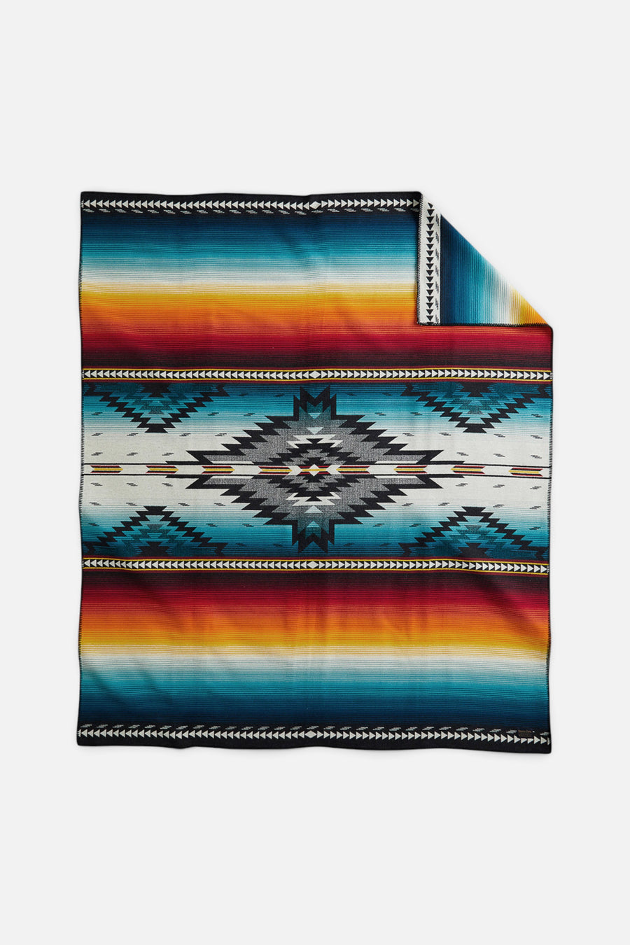 Pendleton Woolen Mills Saltillo Sunset Jacquard Robe Blanket – front view