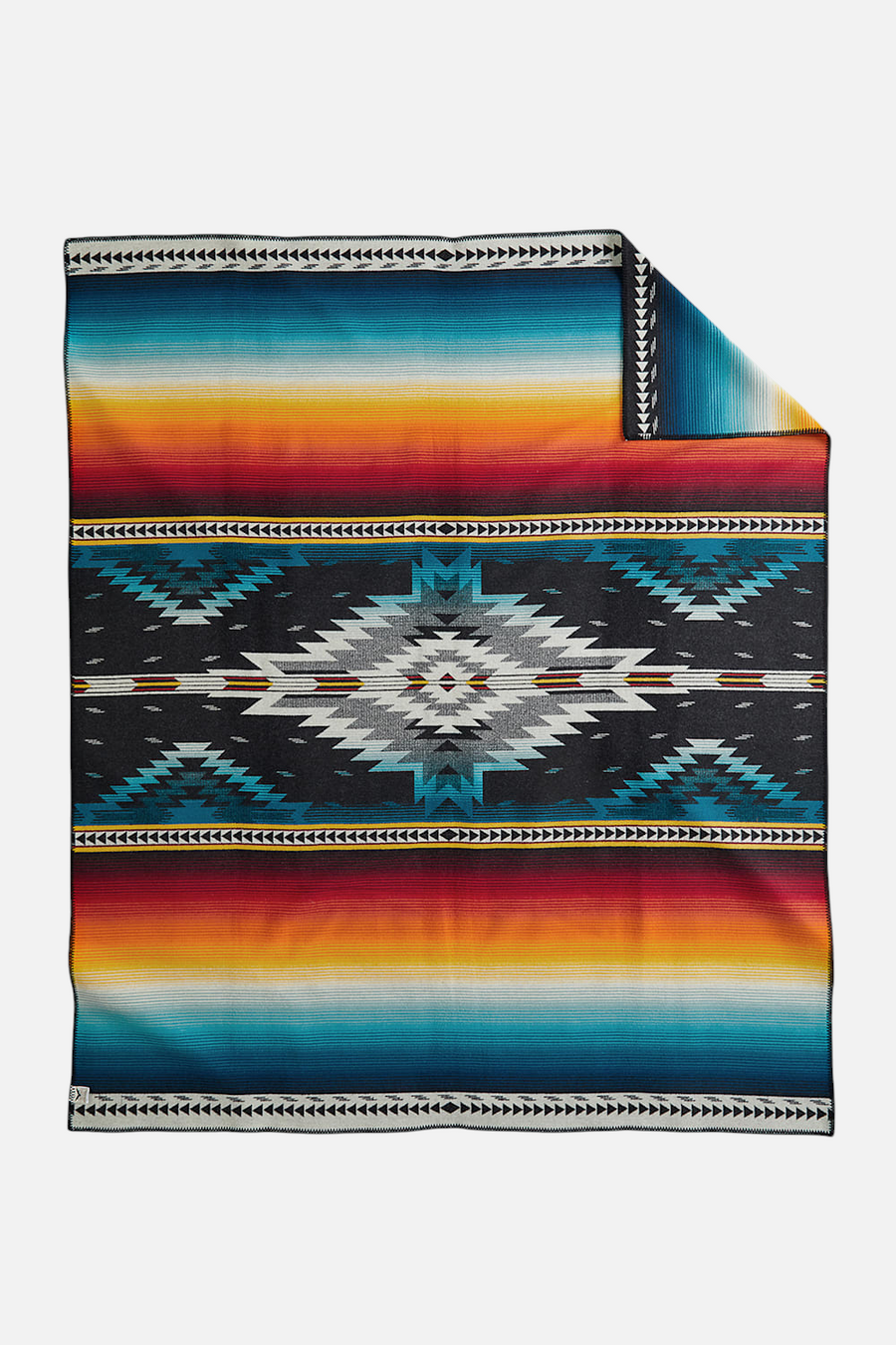 Pendleton Woolen Mills Saltillo Sunset Jacquard Robe Blanket – side view